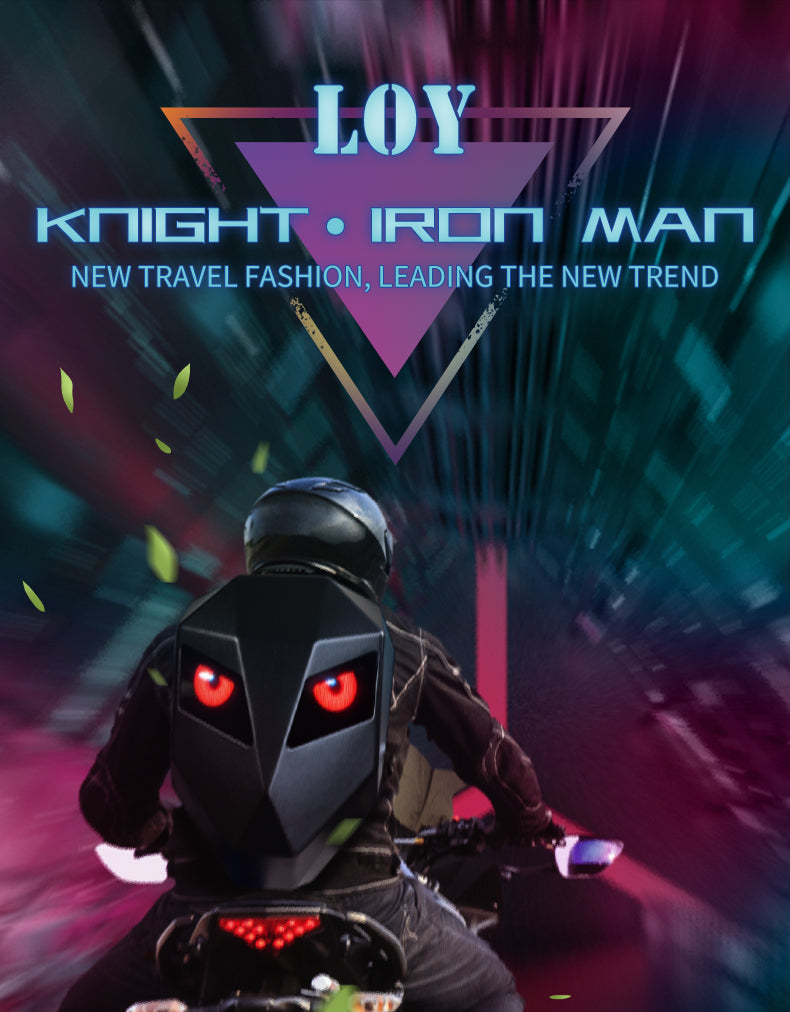 Rider Backpack LOY Knight Iron Man Design